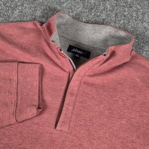 Johnnie-O Emerson Quarter-Zip Pullover Mens XXL Maroon JMKO3760 Long‎ Sleeve